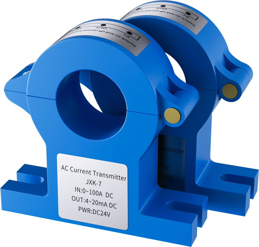 AC/DC Current Transmitter 30A 50A 100A 1000A Hall Current Sensor Transducer 25mm  0-10V 4-20mA RS485 Current  Sensor Transmitter