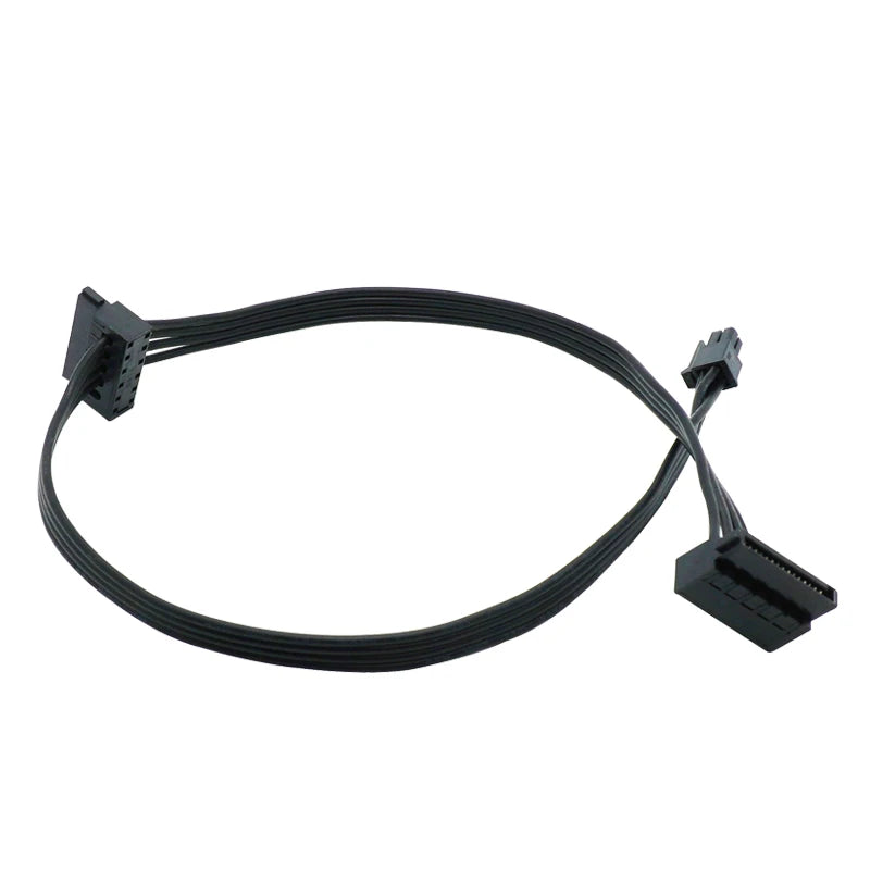 1pc 45CM Mini 4 Pin To 2 Sata SSD Power Supply Cable for Lenovo M410 M610 M415 B250