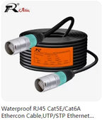 RJ45 Waterproof Network Connector, RJ45 Male Plug Ethernet Connector