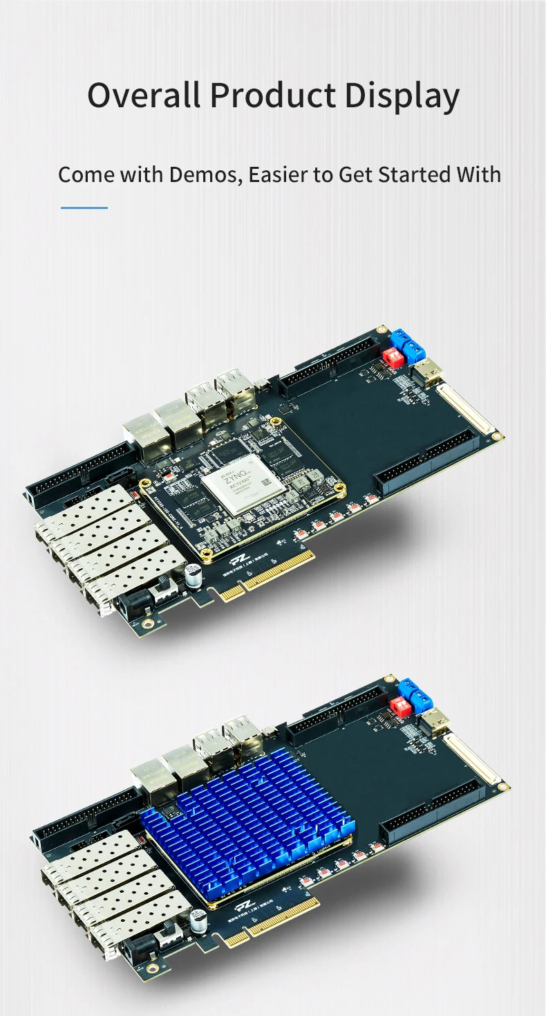 PUZHI  7035 7045 7100 Card:  Xilinx SoC ZYNQ 7000 7035 7045 7100 FPGA Development Board PCIe SFP USB ZC706