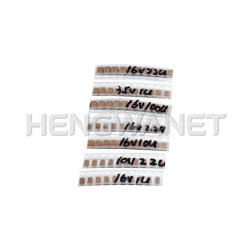 150PCS SMD Tantalum Capacitor Assortment Kit 1uf-220uf A/B Case Tantalum Capacitors Set 1UF 2.2UF 4.7UF 10UF 47UF Capacitors