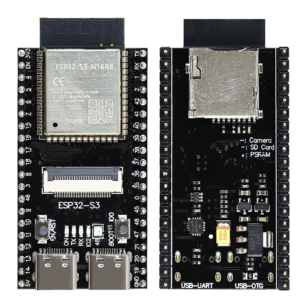 ESP32-S3 WROOM N16R8 Development Board 2.4G Wifi BT Camera Module OV2640 OV5640 ESP32 S3 N16R8 CAM 8MB PSRAM 16MB FLASH