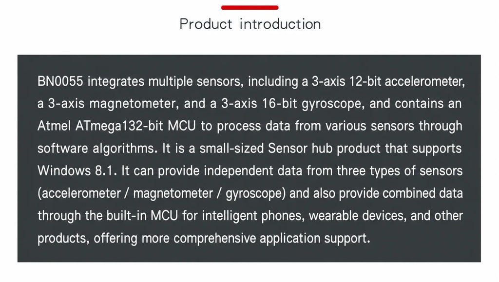 1pcs BNO055 9DOF Nine-Axis Attitude Sensor AHRS Accelerometer Gyroscope Magnetic Field Sensor Module