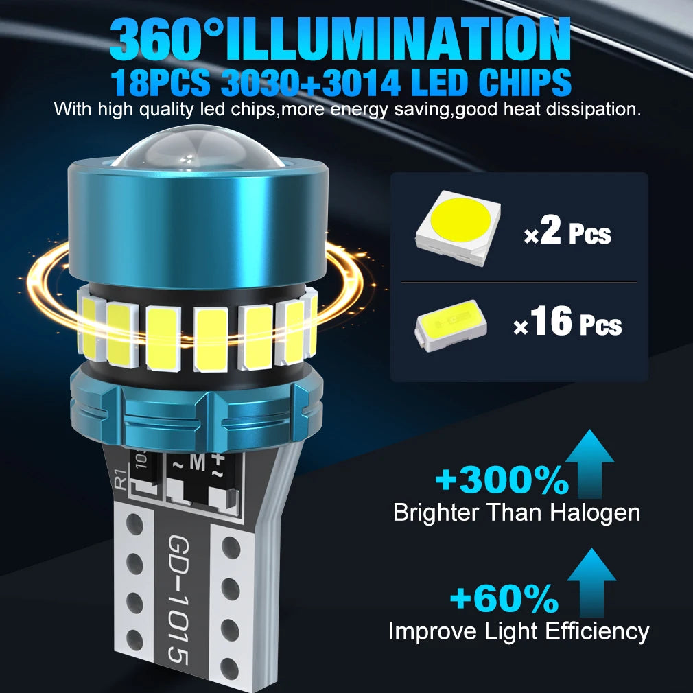 XSTORM T10 W5W LED CANBUS No Error 12V Car Side Interior Lights 168 194 3030 SMD for BMW Audi Super Bright Car Interior Lights