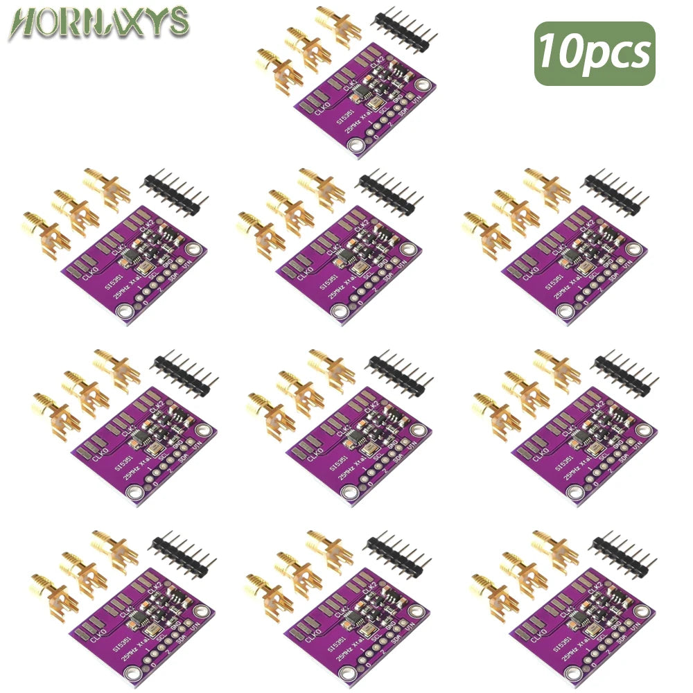 10/1PCS Si5351A Si5351 I2C Clock Generator Breakout Board Module 8KHz-160MHz Signal Generator for Arduino DC 3V-5V