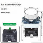 XB2 button switch metal emergency stop reset rotating mushroom head jog power start stop
