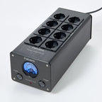 Pailvens Netzfilter Steckdosenleiste HiFi, 8 Fach Entstörfilter Steckdose mit Zeigerablesung, Überspannungsschutz, P20