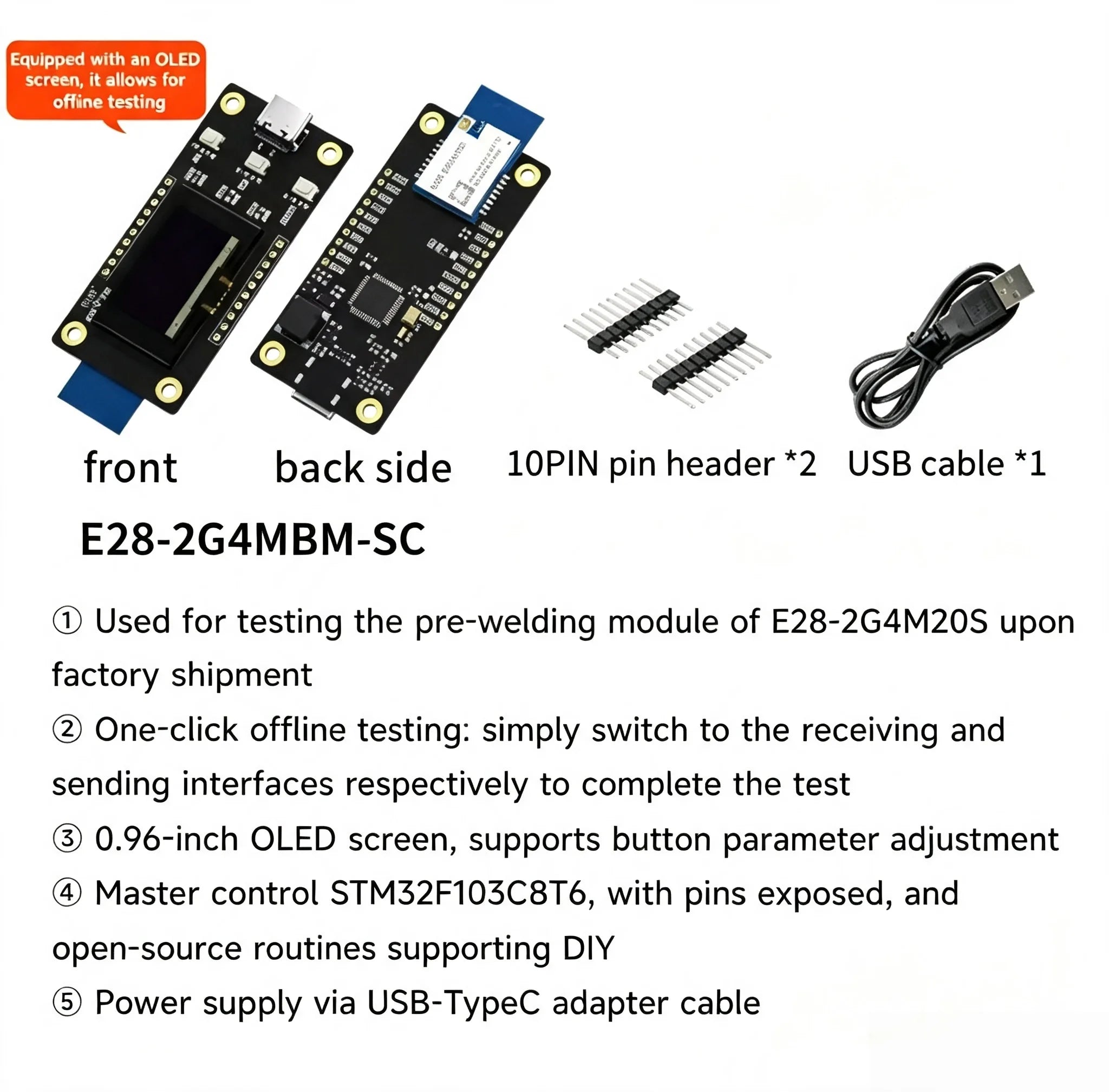 E28-2G4M20S/20SX E28-2G4MBM/MBH/MBL LoRa SX1281 2.4G 20dBm Wireless RF SPI Interface BLE EBYTE E28 Series Communication Module