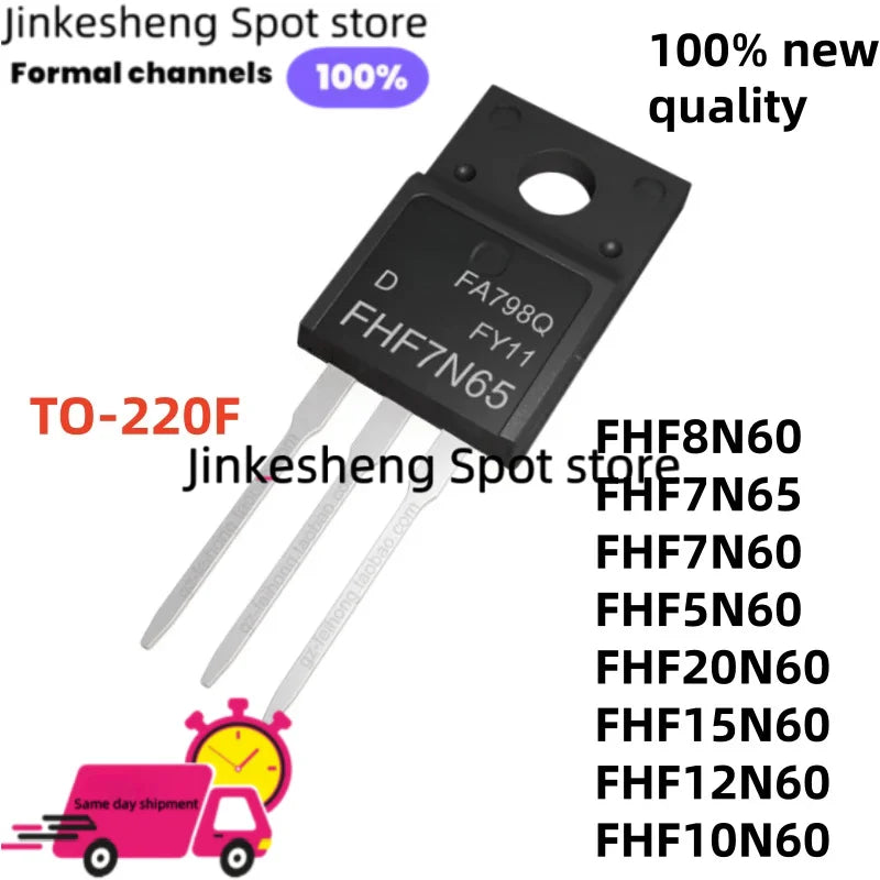 10/Pcs FHF5N60 F5N60 FHF8N60 FHF15N60 FHF20N60 FHF10N60 TO-220F FHF7N60 FHF12N60 FHF7N65 7N65 MOSFET transistor