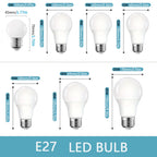 4PCS E27 Base LED Bulbs AC220V 3W 6W 9W 12W 15W 18W 20W Energy Efficient Light Bulb SMD2835 LED Home Bedroom Light decorate Bulb