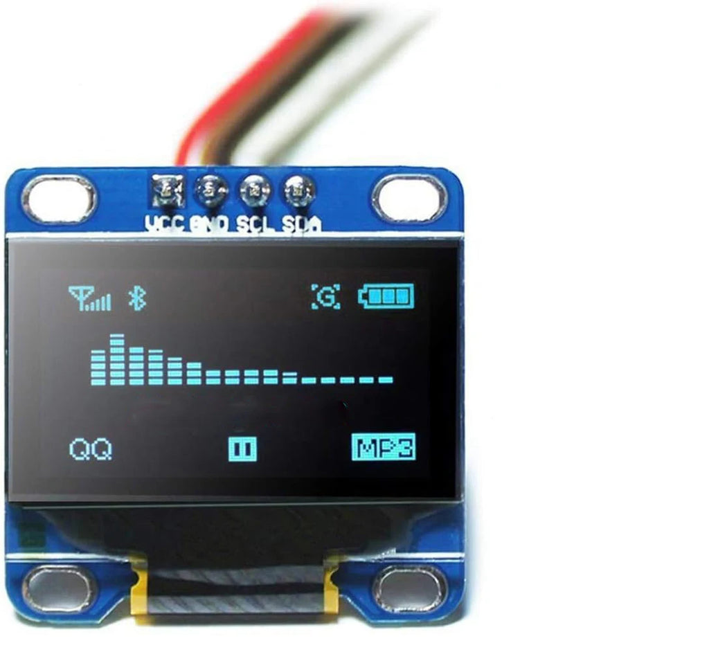 0.96" Inch OLED Display Screen Module I2C IIC 128x64 SS - D - 1306 3.3V-5V Blue/blue Yellow/White for Arduino ESP32 ESP8266