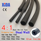 1Meter 4:1 Heat Shrink Tube With Glue Thermoretractile Heat Shrinkable Tubing Dual Wall Heat Shrink Tubing 6 8 12 16 24 40 52 72