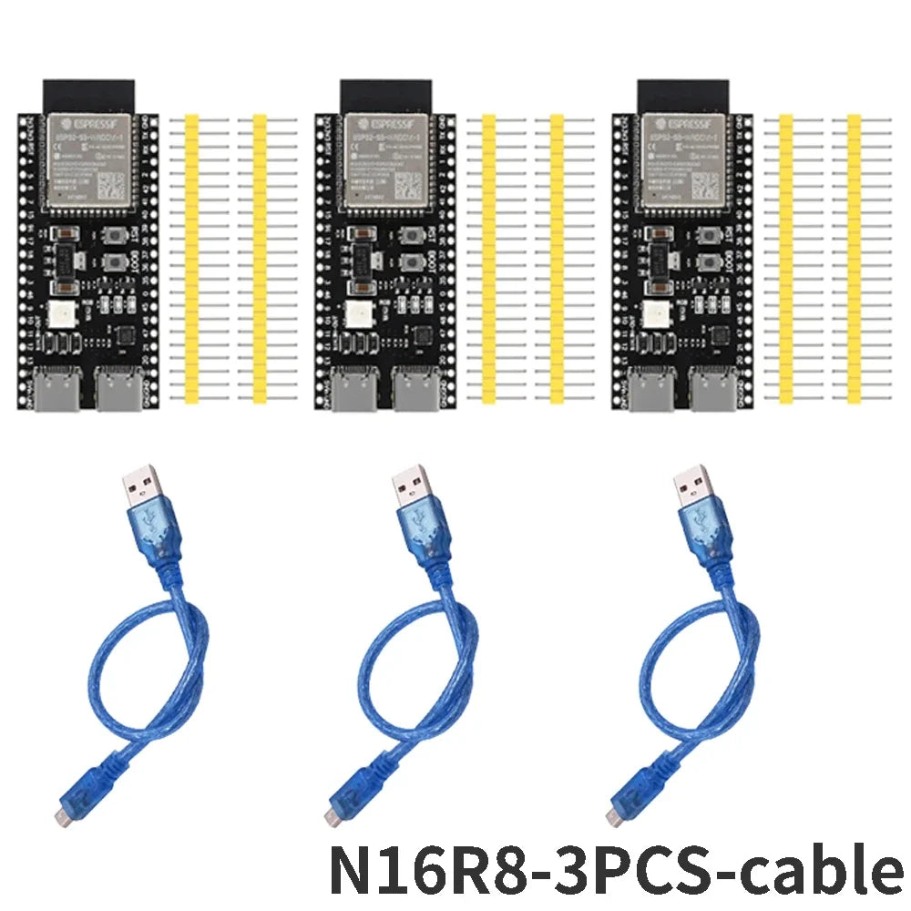 3-10PCS ESP32-S3 Development Board 44Pin Type-C WiFi BLE N16R8 16MB Flash 8MB PSRAM N8R2 8MB Flash 2MB PSRAM