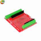 Proto Screw Shield PCB Expansion Board for Arduino Open Source Reset Button for Breadboard 3.81 Terminal Double-sided Solder DIY