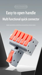 1/5PCS Wire Connector Electrical Cable Led Connectors Mini Terminals Blocks Quick Wiring Push-in Docking Butt Electrician Tools