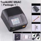 ToolkitRC M6AC 15A 300W Multifunctional LiPo Battery Charger Smart 1-6S Balance for RC Models - High Power RC Accessory