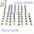15 Values CD54 SMD Power Inductor Assortment Kit 2.2UH~470UH  Chip Inductors High Quality CD54 Wire Wound Chip