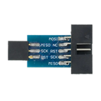 USBASP USBISP AVR Programmer USB ATMEGA8 ATMEGA128 ATtiny/CAN/PWM 10Pin Wire Module DIY + 10Pin To 6 Pin Adapter Board Shell