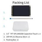3.5 Inch IPS LCD Display Module 480x320 Capacitive Touch Screen ST7796 TFT SPI LCD Module for Mega2560/C51/STM32/ESP32/Arduino