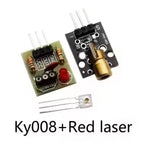 1-10pcs KY-008 650nm Laser Transmitter Module with Laser Sensor Module Non-Modulator Tube Laser Receiver Module Kit for Arduino