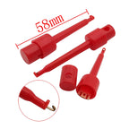 5Pcs 42mm 58mm Round Mini Single Test Hook Clip Testing Probe For Electronic Testing IC Grabber Large Size Crocodile Clips