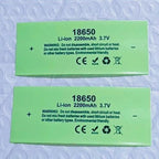 18650 Battery Packaging PVC Heat Shrinkable Film Lithium Battery Insulation Sleeve Shrink Skin Packaging Tube Packaging