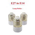 2pcs E27-E14 Lamp Holder Converter E14 Bulb Socket Adapter Fireproof Material Screw Mouth Lamp Socket Changer
