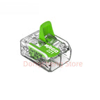 10pcs/lot WAGO 221-422/221-423/221-425 green and environmentally friendly wire quick connector terminal block