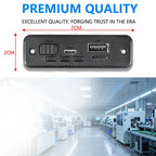 2PCS 2x3W Bluetooth 5.0 Mini Amplifier Board with Black Case for FiiO Player, Portable Speaker, DC 3.7-5V USB Power