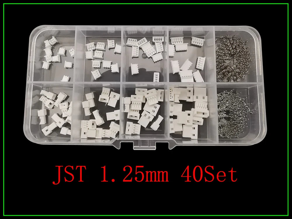 1Box SH 1.0/JST 1.25mm/ZH 1.5mm/PH 2.0mm/SM/SYP/XH 2.54mm/VH 3.96mm Pitch Male Female Housing Terminal Pin Header Wire Connector