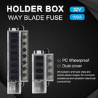 4/8 Way Car Fuse Accessory 12V 24V Car Truck Circuit Medium Insert Fuse Box Circuit Breaker Blade Fuses Circuit Standard ATO ATC