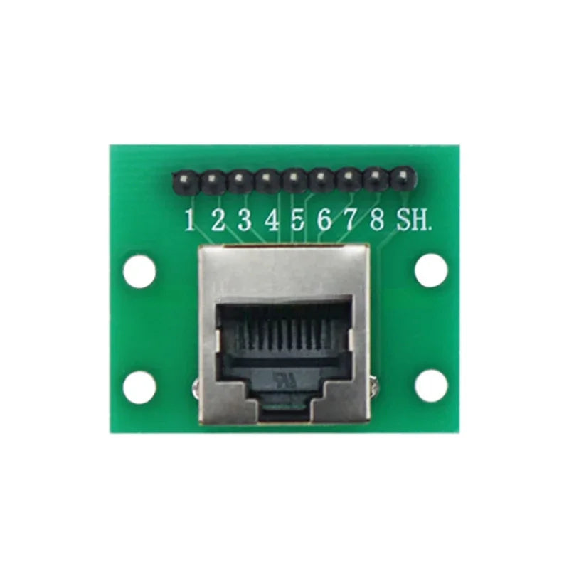 1Pcs RJ45 Adapter Board To XH2.54 Modular Ethernet Connector Adapter Network Interface + Breakout Board + Pin Header