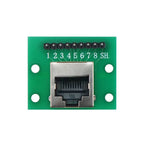 1Pcs RJ45 Adapter Board To XH2.54 Modular Ethernet Connector Adapter Network Interface + Breakout Board + Pin Header