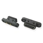 Type-C TYPE C 2Pin Female USB C Socket 2P Waterproof Waterproof Female Plug Port With Screw Hole 180 Degree USB Connector