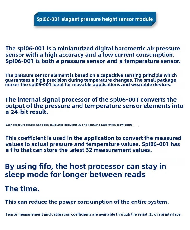 Easy-Integration BMP180 BME280 AHT20 Sensor High Precision Barometric Pressure Altimeter