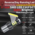 2pcs P21W 7506 BA15S LED Backup Light Bulb Reverse Lamp Canbus For Volvo C30 S40 S60 S70 S80 V40 V50 V60 V70 XC60 XC70 XC90