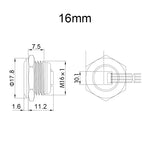 RGB Led Push Button Switch With Wire Custom Pattern Car DIY Waterproof Led Momentary 19/22/25/30 mm Self Reset 12v Symbol Signal