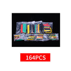 127-800pcs Heat Shrink Tube Thermoresistant Heat-shrink Tubing Wrapping Kit Electrical Connection Wire Cable Insulation Sleeving