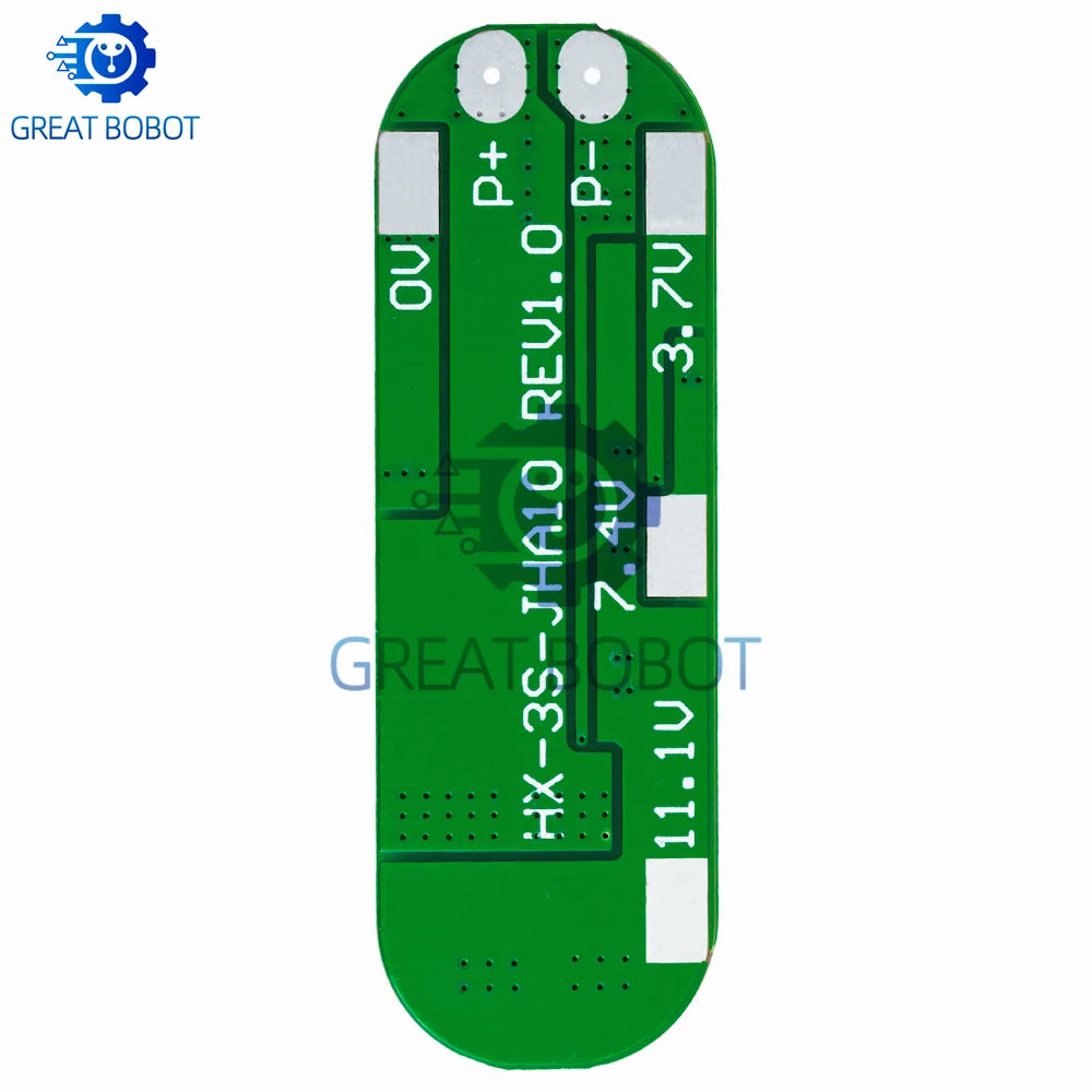 1-5PCS 3S 10A 12V Lithium Battery Charger Protection Board Module for 18650 Li - ion Charging - BMS 11.1V - 12.6V