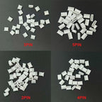 100Pcs XH2.54 2/3/4/5Pin TJC3 Terminals Plastic Housing Shell + XH 2.54 2P 3P 4P 5P Straight Needle Pin Wafer Wire Connector