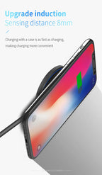 Mini Fast Wireless Charger Station For iPhone 17 16 15 14 13 11 Pro Max Induction LED Light Charging Station For Samsung Xiaomi