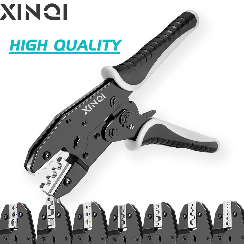 9 Inches Ratcheting Wire Crimper Pliers 03B/10N/10WF/35WF/2546B/03J/125 Connectors Multi-functional Hand Crimping Tool