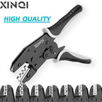 9 Inches Ratcheting Wire Crimper Pliers 03B/10N/10WF/35WF/2546B/03J/125 Connectors Multi-functional Hand Crimping Tool