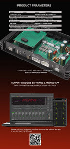 PUZU PZ-X6800S 6ch to 10ch Premium Car Audio DSP processor built in 8ch amplifier output power 500W RMS app and software control