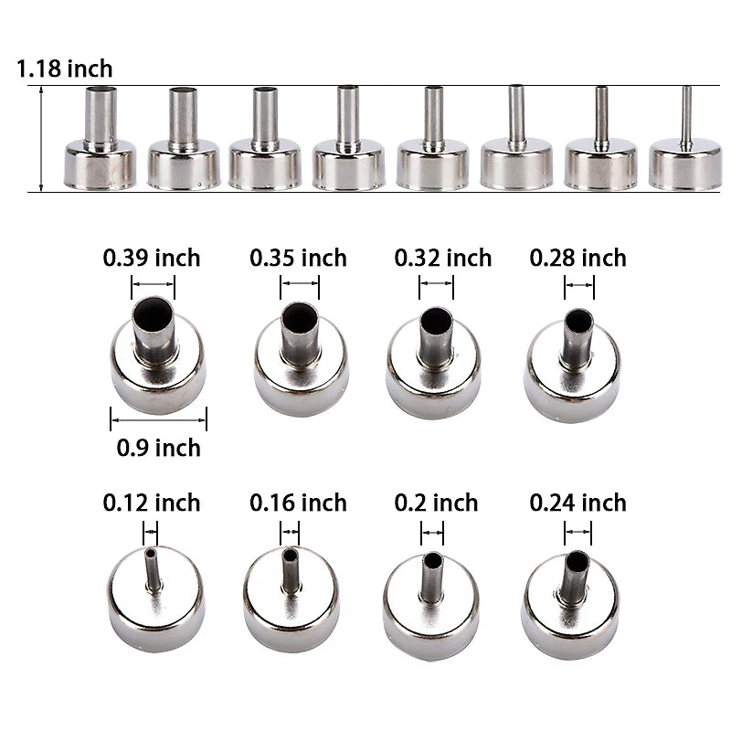 JCD Hot Air Gun Desoldering Hot Air Gun Handle Soldering Iron is Suitable for 858D 868D 8898 Rework Solder Repair Station