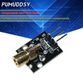 5PCS 650nm Laser sensor Module 6mm 5V 5mW Red KY-008 Laser Dot Diode Copper Head for new