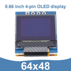 0.66 Inch OLED Display Module 64x48 Pixels LCD Screen Control Board 3.3-5V 4 Pin I2C IIC for Arduino Electronic DIY
