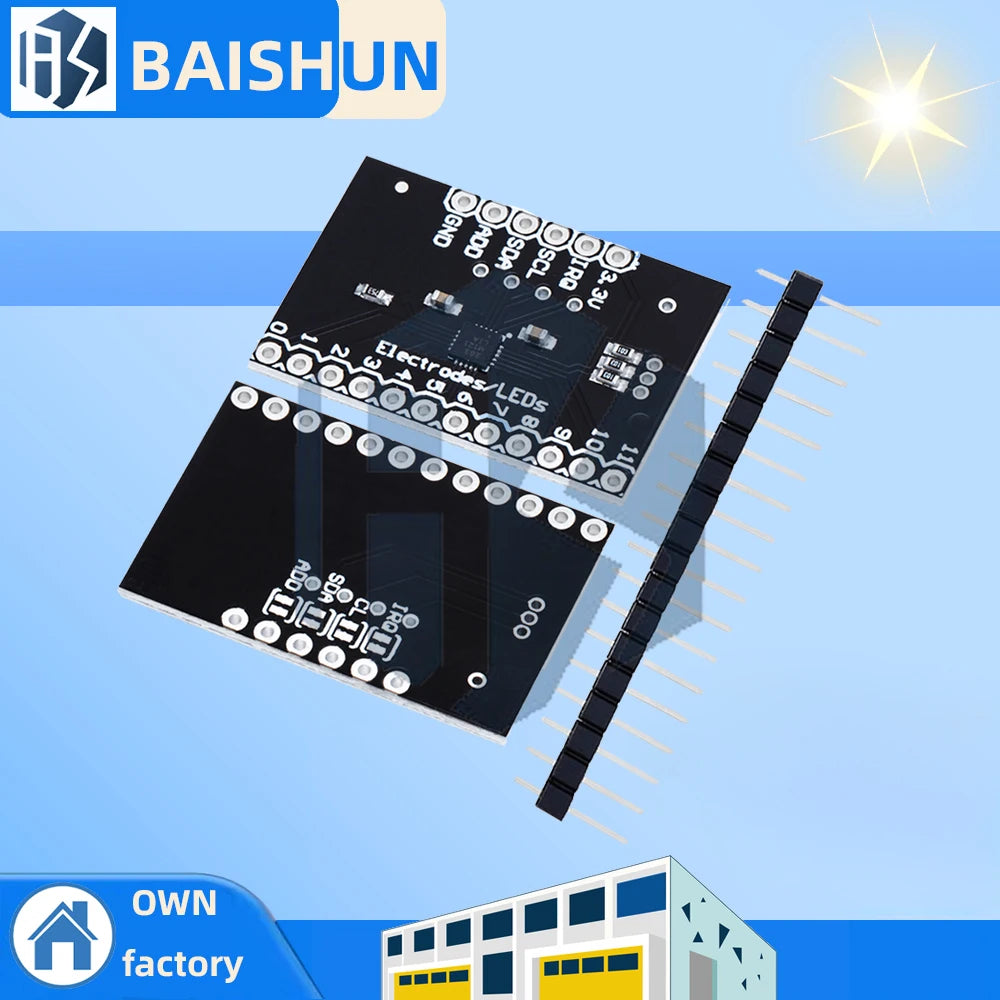MPR121 Breakout V12 Capacitive Touch Sensor Controller Module I2C keyboard Development Board For Arduino