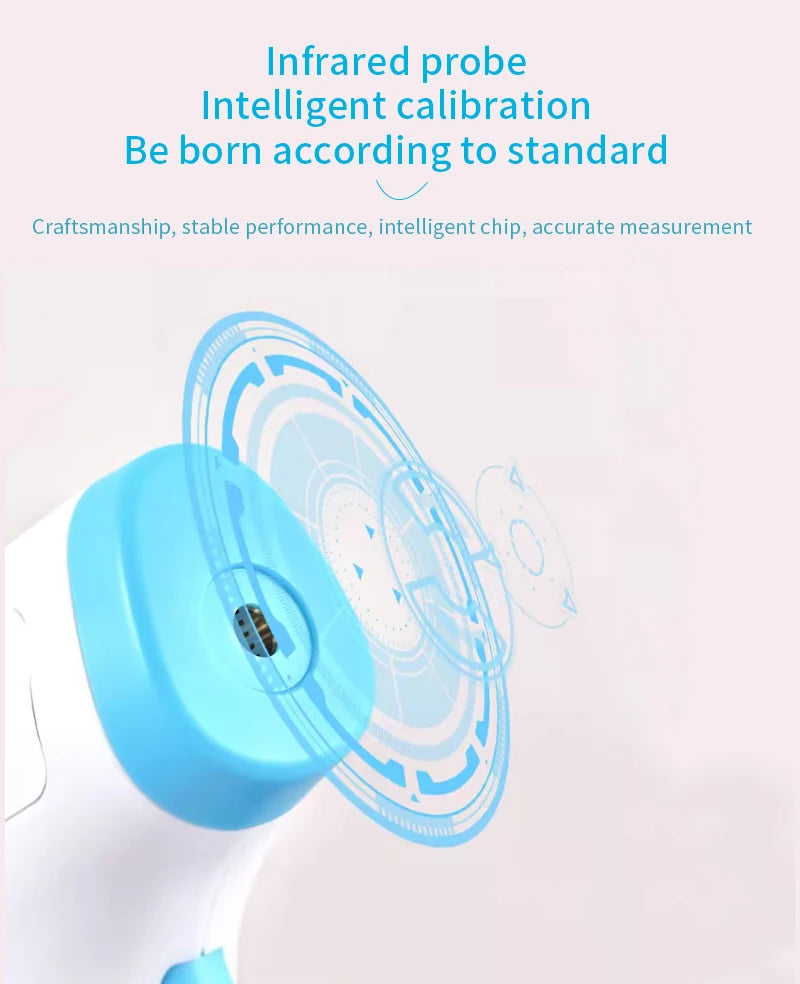 Multifunction Thermometer Three-color Backlit Display Forehead Thermometer Digital Display Infrared Alarm Human Body Thermometer
