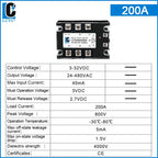LCTC Three-phase Solid State Relay SSR 3 Phase 10A 25A 40A 60A 80A 100A 120A 150A 200A AC Control AC DC Control AC 25DA 380VAC